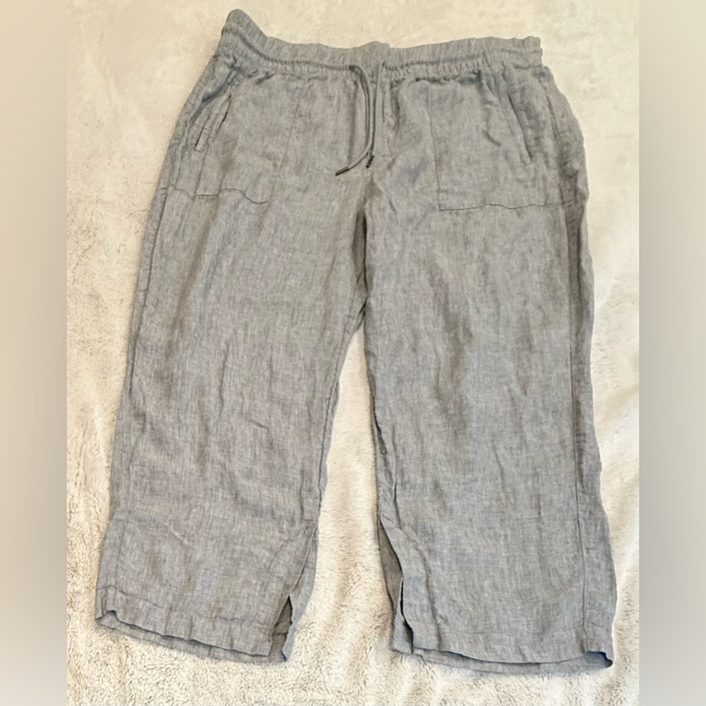 **Athleta 100% Linen Wide Leg Pants – Women’s 2X**
